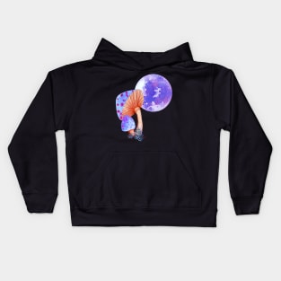 Mushroom Moon magic Kids Hoodie